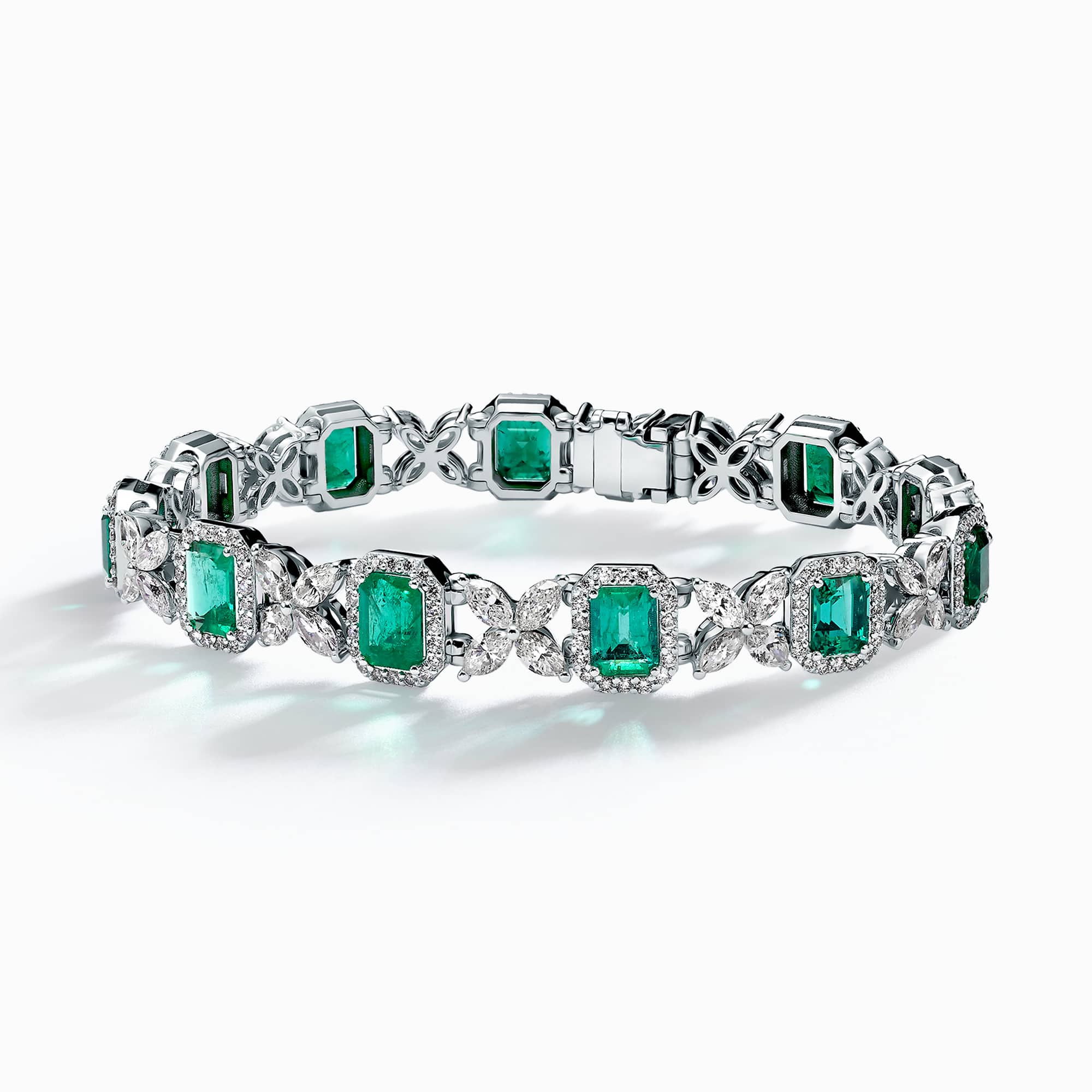 Diamond and Gem Stone Bracelet Forest