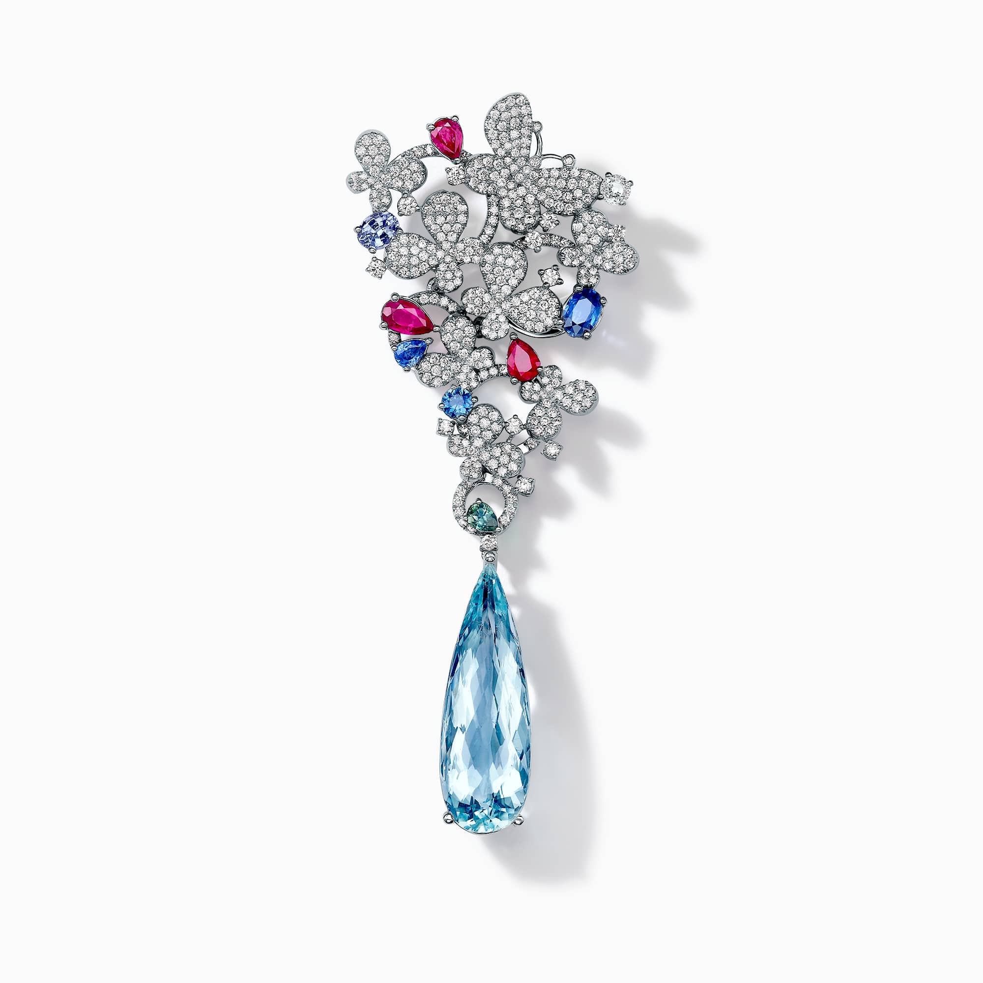 Diamond and Gem Stone Pendant