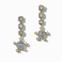 1.00Ct. I VS1 (0.50Ct. each) 2.40Ct. Fancy Yellow Diamonds