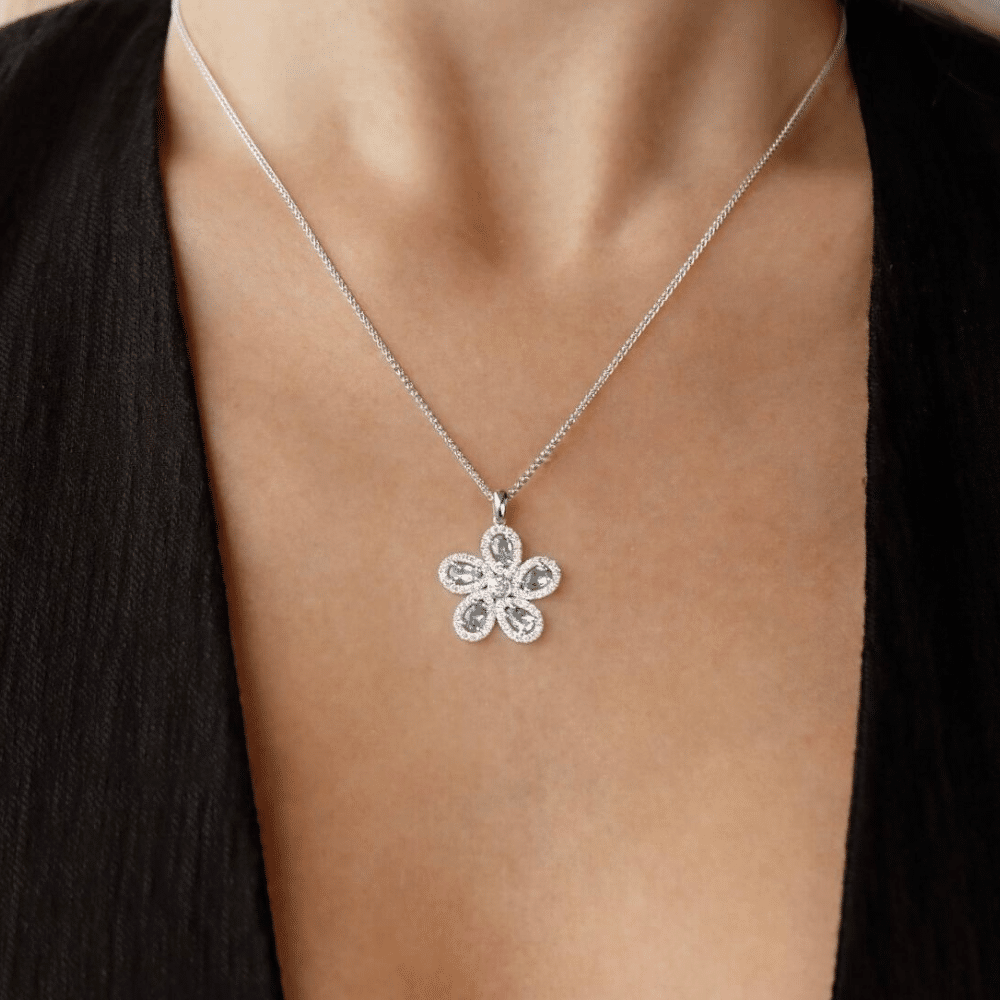 Diamond and Gem Stone Pendant