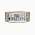 Invisible-set 0.90Ct. Baguette-cut and 0.75Ct. Princess-cut