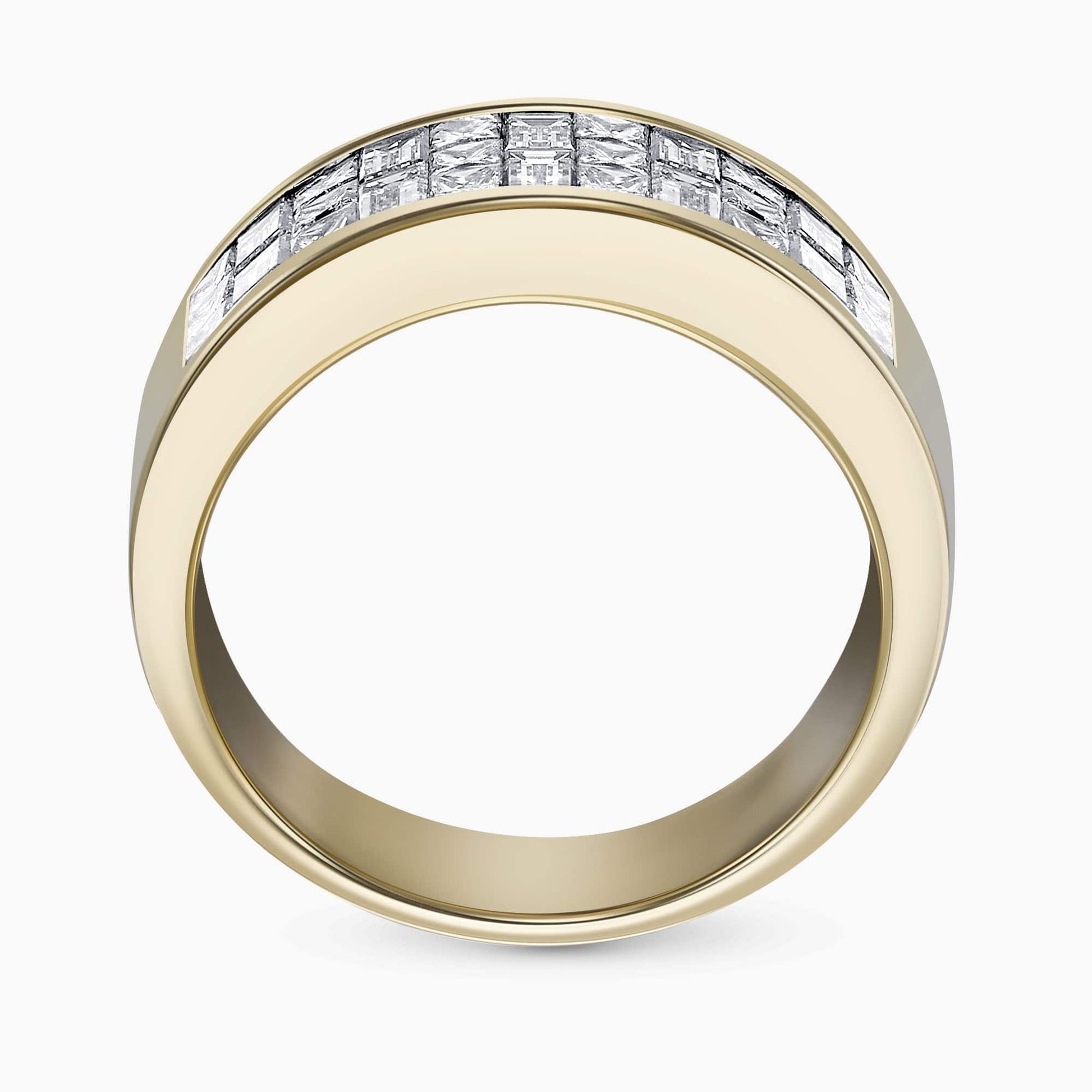 Invisible-set 0.90Ct. Baguette-cut and 0.75Ct. Princess-cut