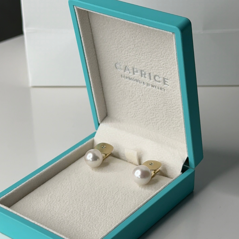 Diamond and Pearl Earrings