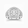 Diamond Jerusalem Cross Ring