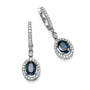 Diamond and Gem Stone Earrings