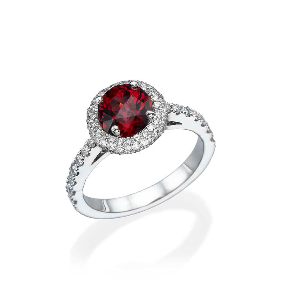 Diamond and Gem Stone Ring