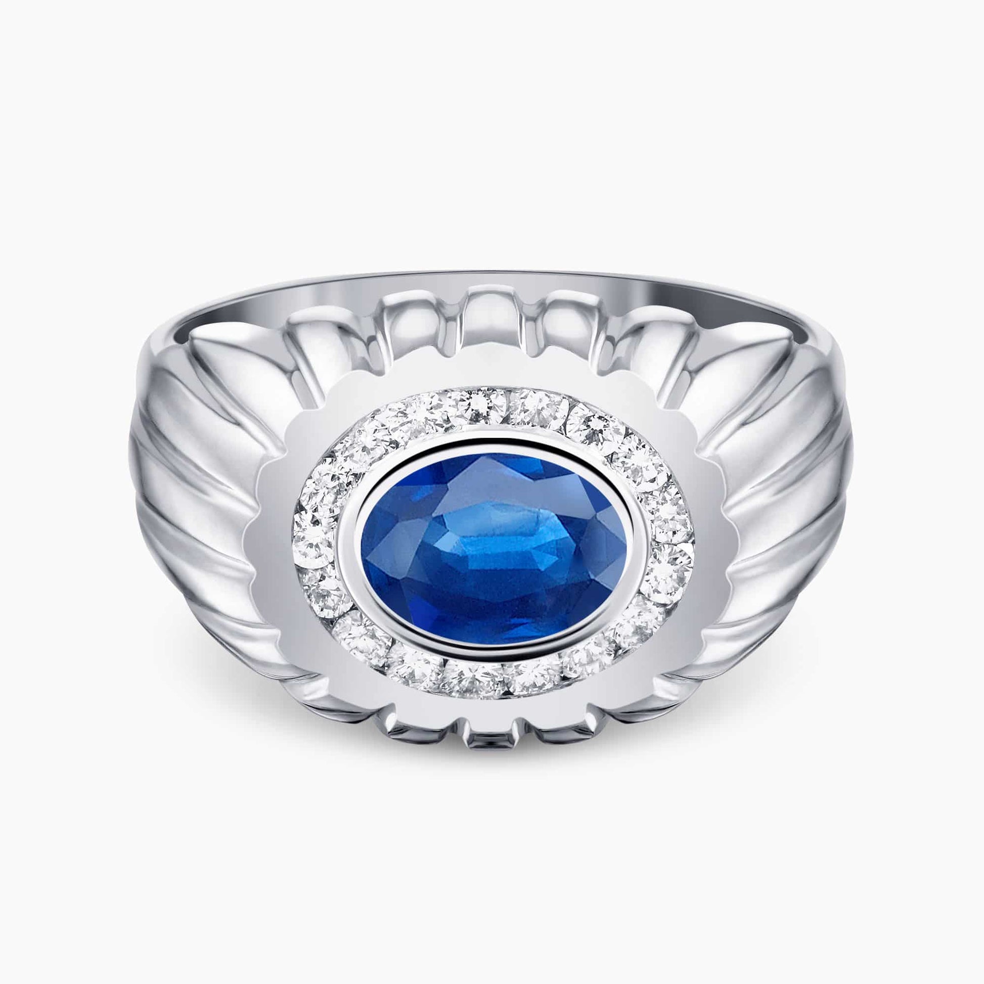 Diamond and Gem Stone Ring for Men