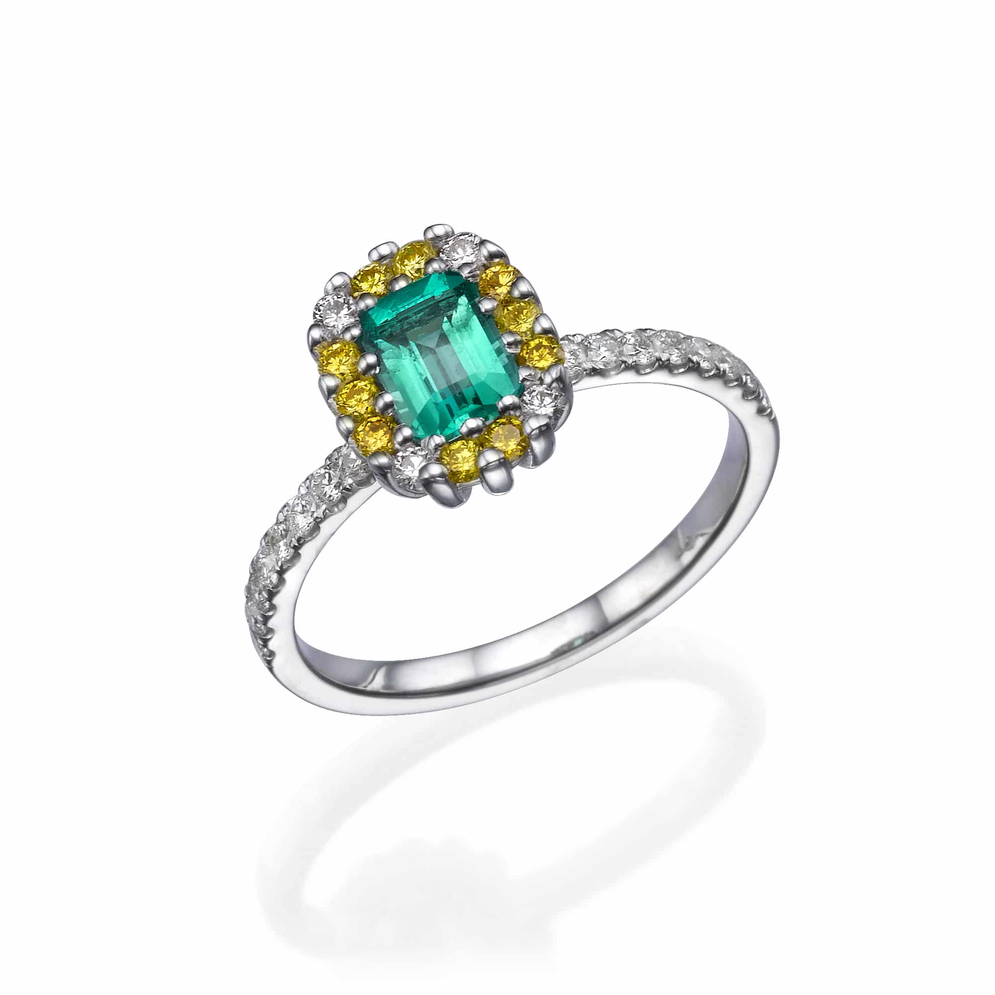 Diamond and Gem Stone Ring
