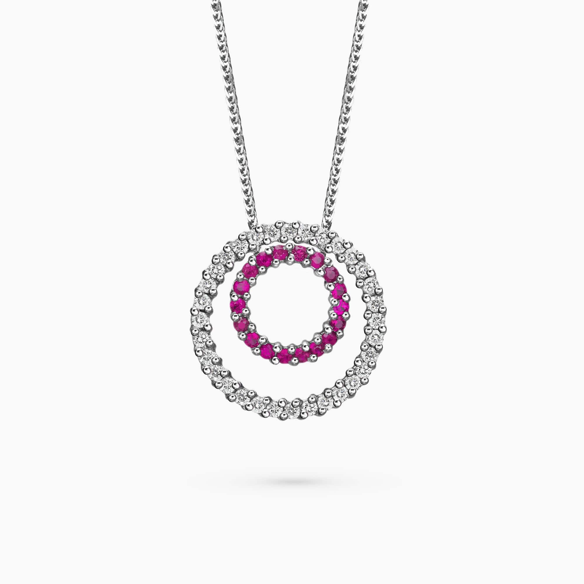 Diamond and Gem Stone Pendant