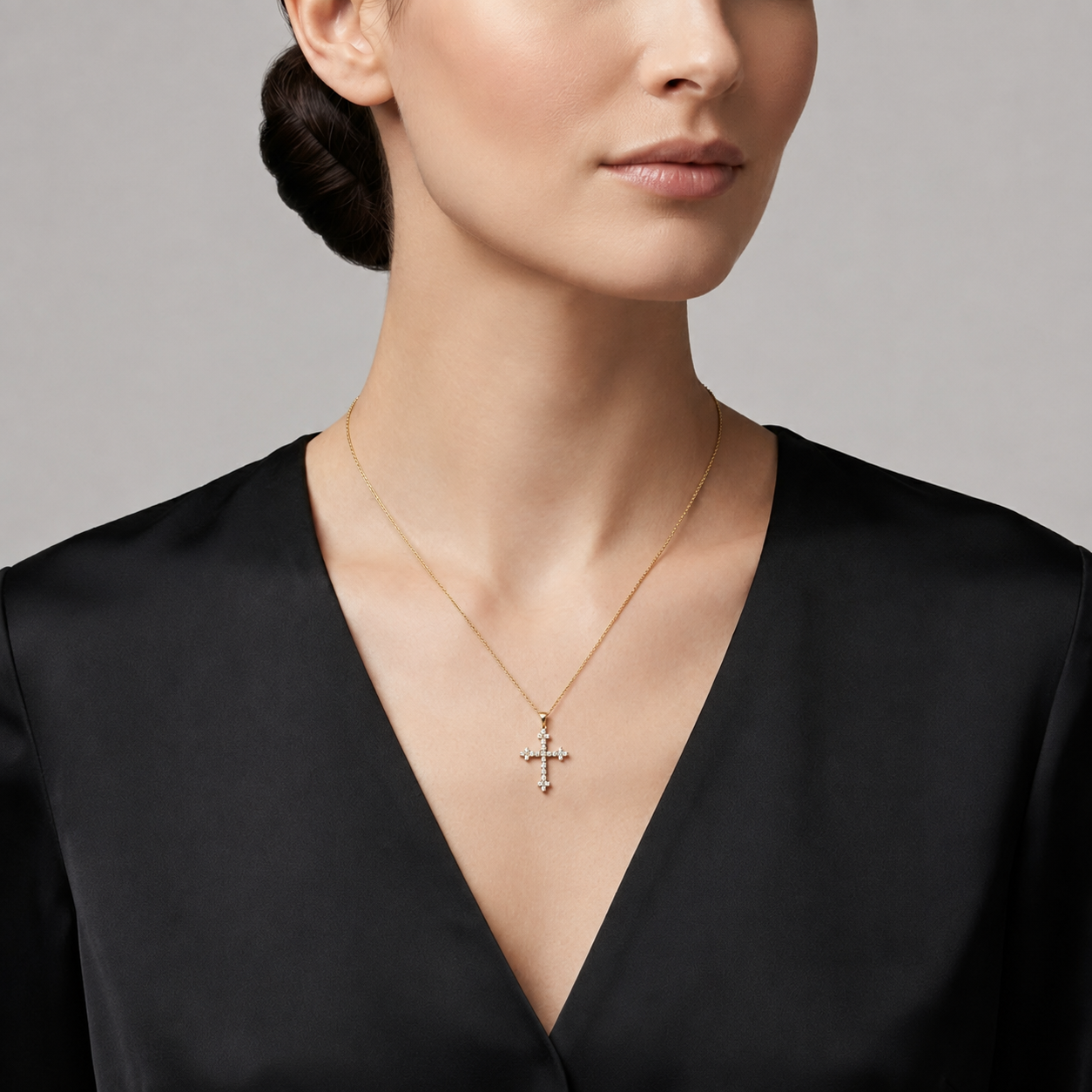 Diamond Cross Pendant