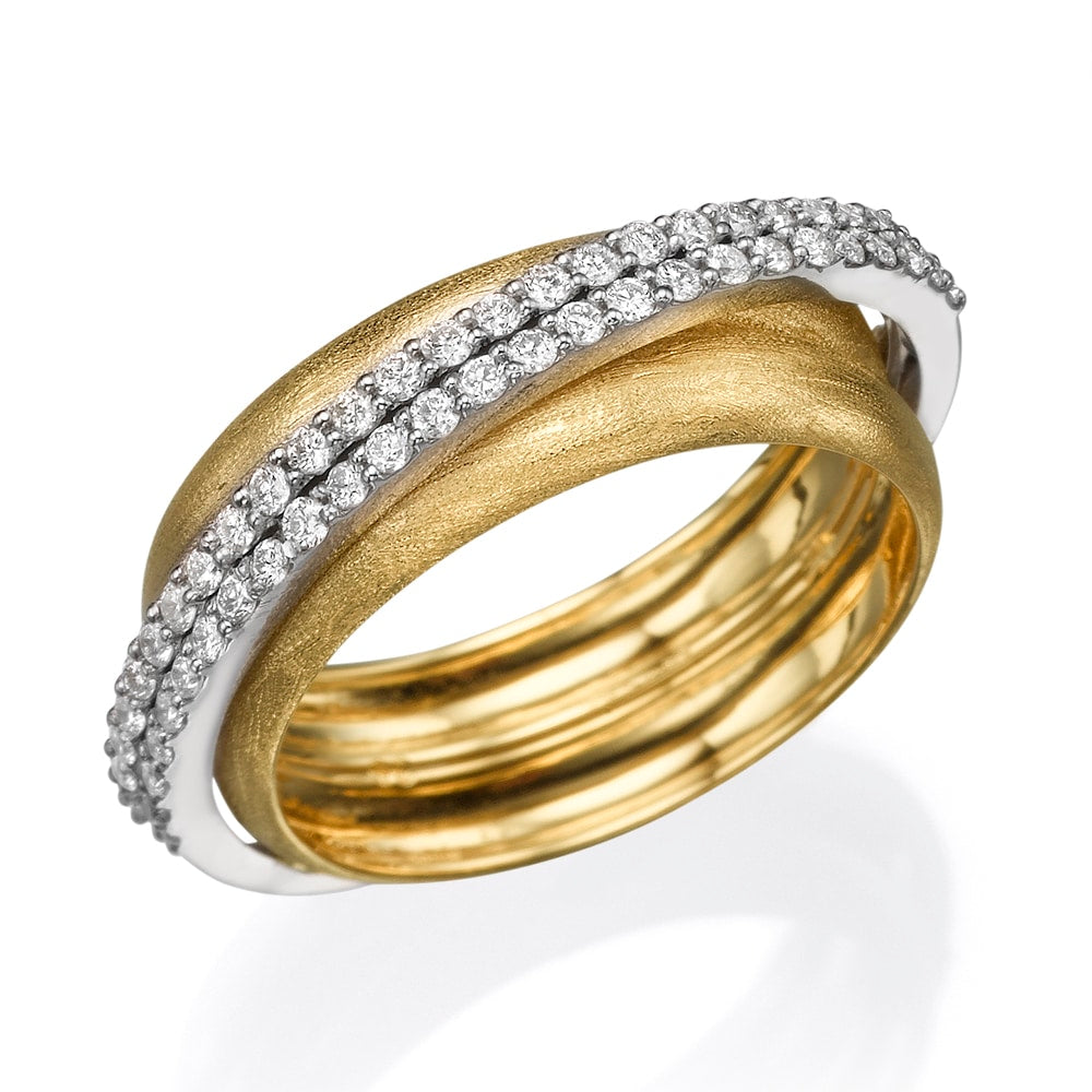 0.46Ct. Diamonds in a stunning 14K Gold Ring