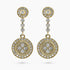 2.02Ct. Diamonds mounted in 14K Yellow Gold Earrings