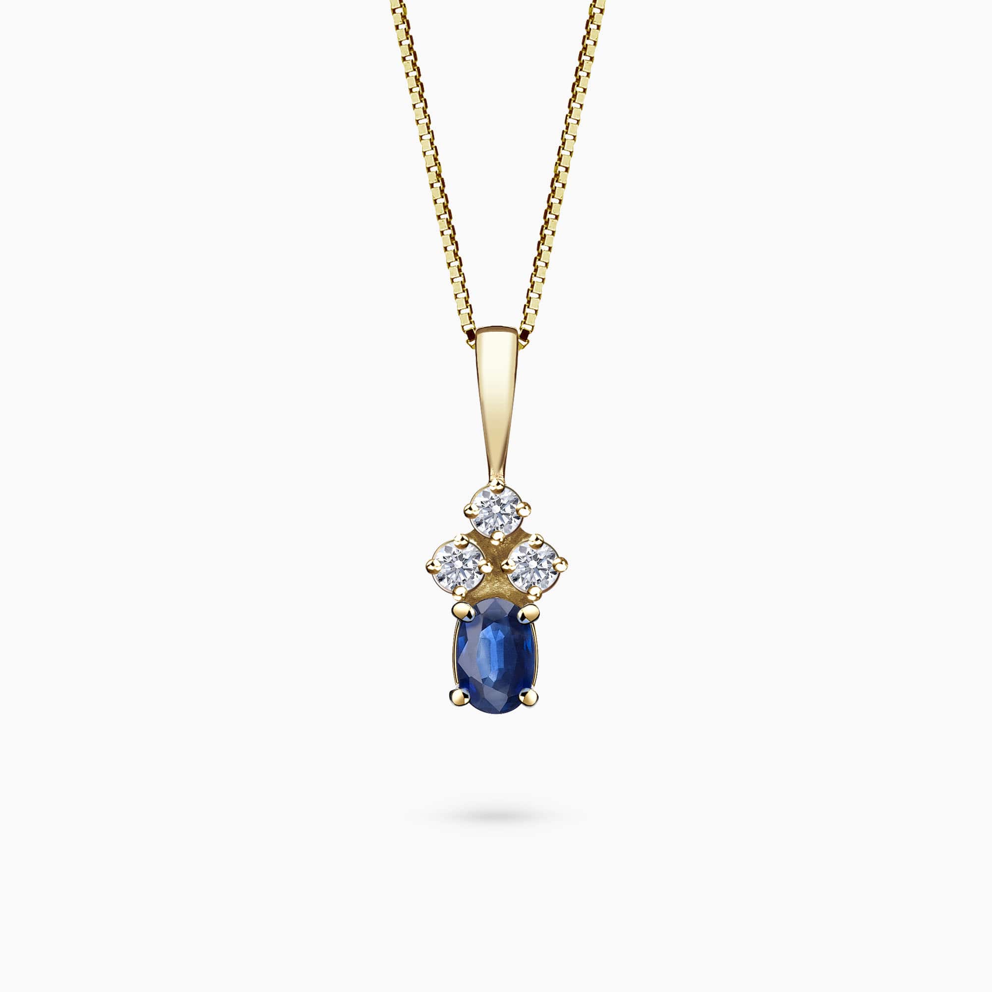 Diamond and Gem Stone Pendant