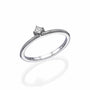 0.10Ct. Princess cut Diamond in 14K White Gold Ring