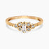 0.98Ct. Diamonds mounted in a 14K Yellow Gold Ring