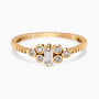 0.98Ct. Diamonds mounted in a 14K Yellow Gold Ring