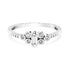 0.14Ct. Emerald cut Diamond with 0.10Ct. diamond setting in