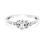 0.14Ct. Emerald cut Diamond with 0.10Ct. diamond setting in