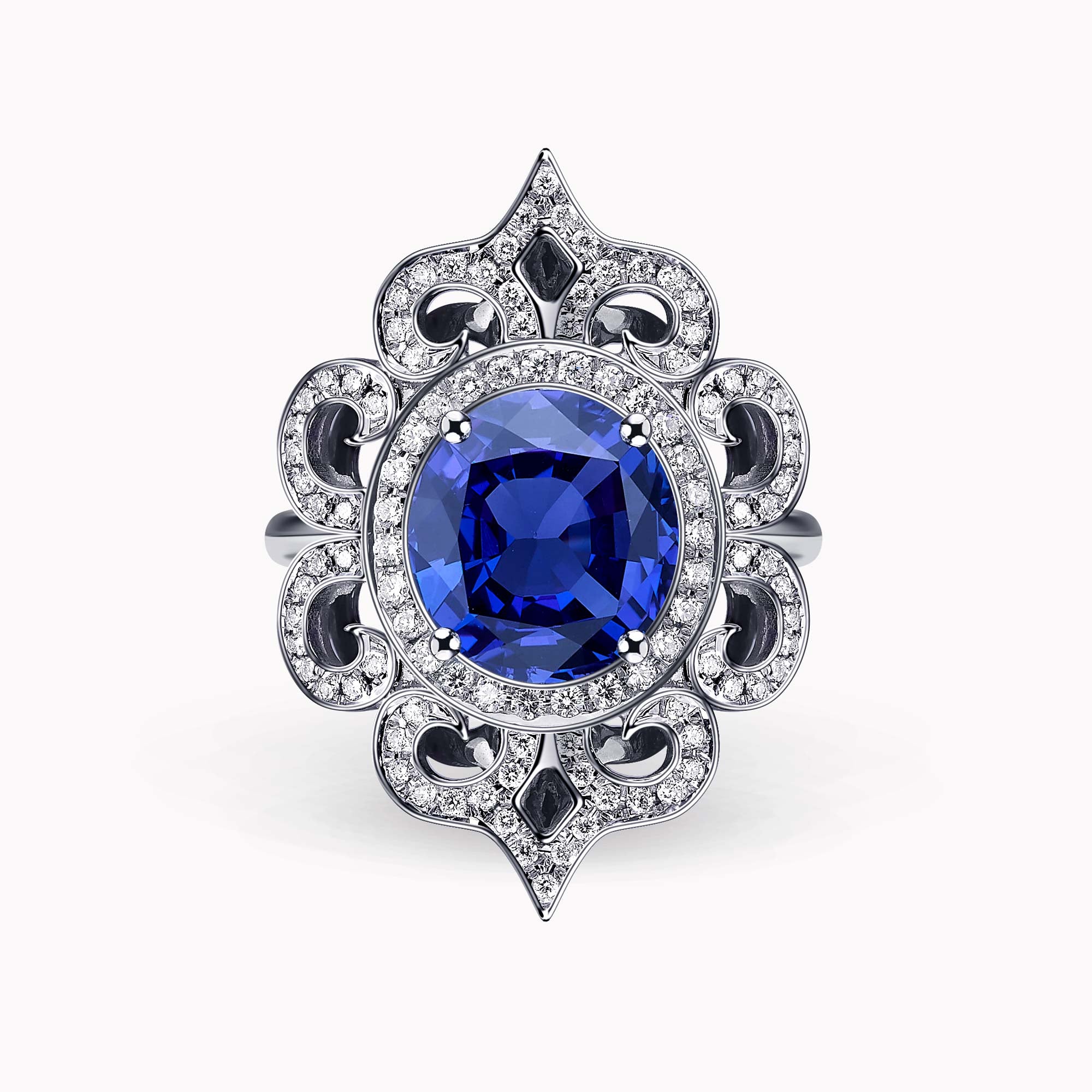 Diamond and Gem Stone Ring
