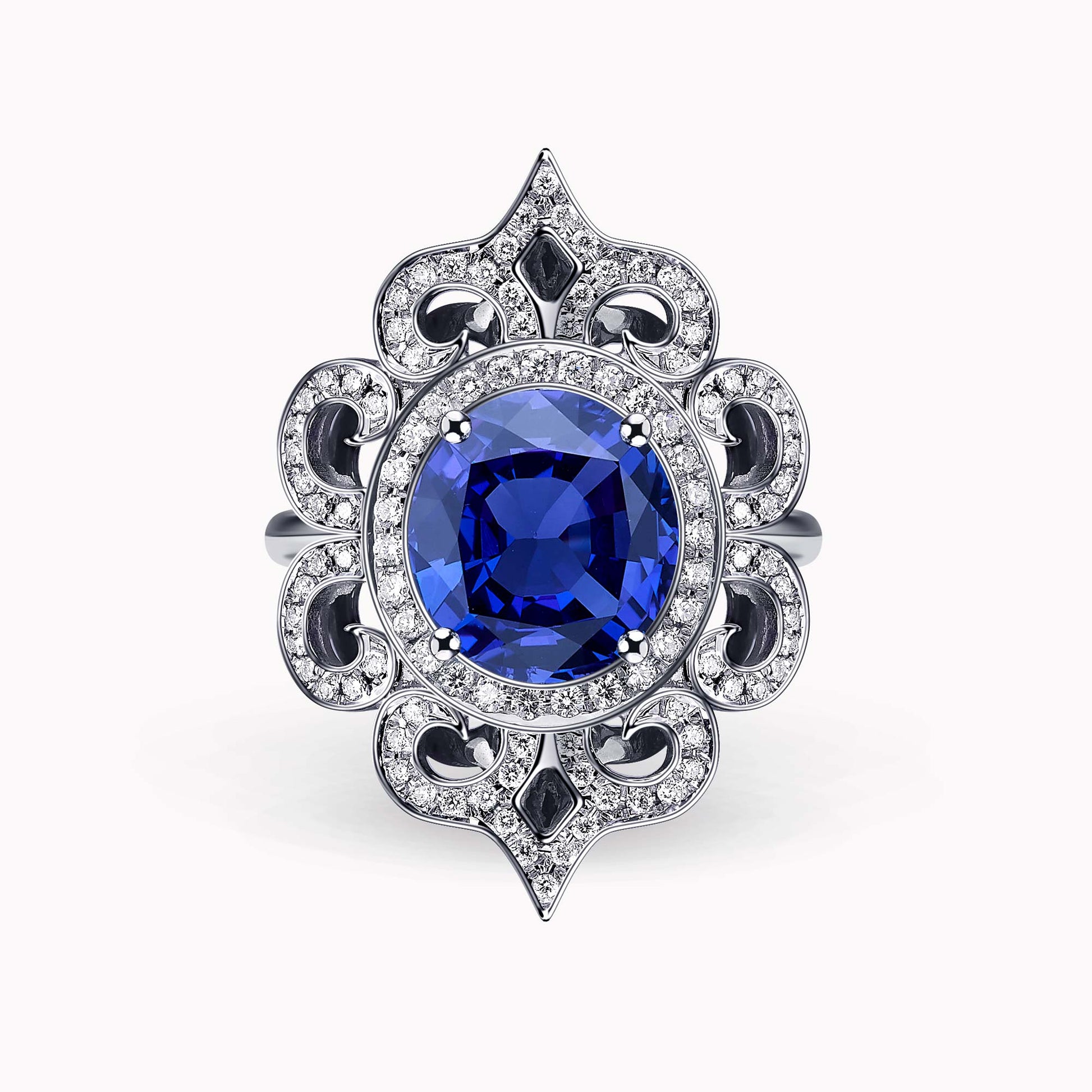 Diamond and Gem Stone Ring