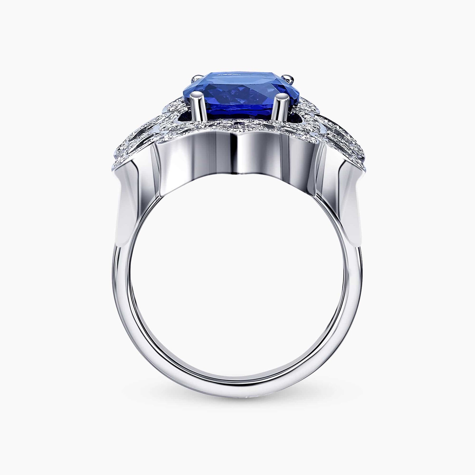 Diamond and Gem Stone Ring