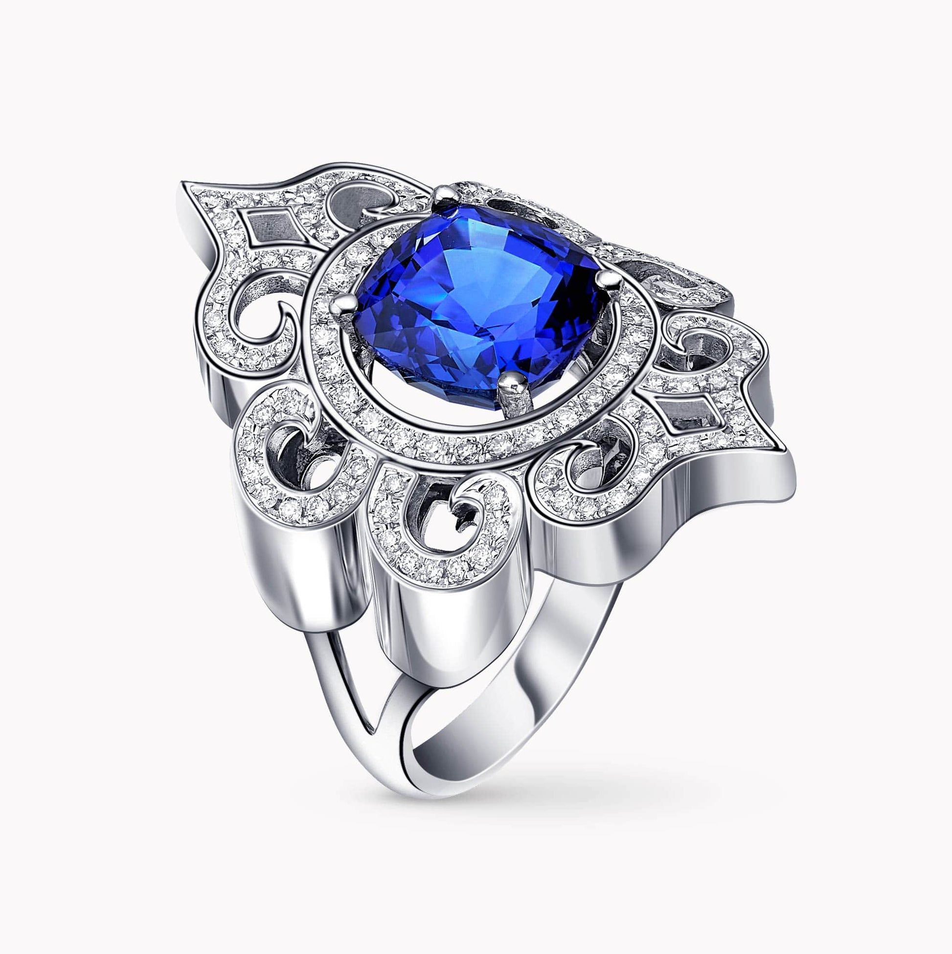 Diamond and Gem Stone Ring
