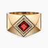 Diamond and Gem Stone Ring for Men