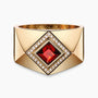 Diamond and Gem Stone Ring for Men