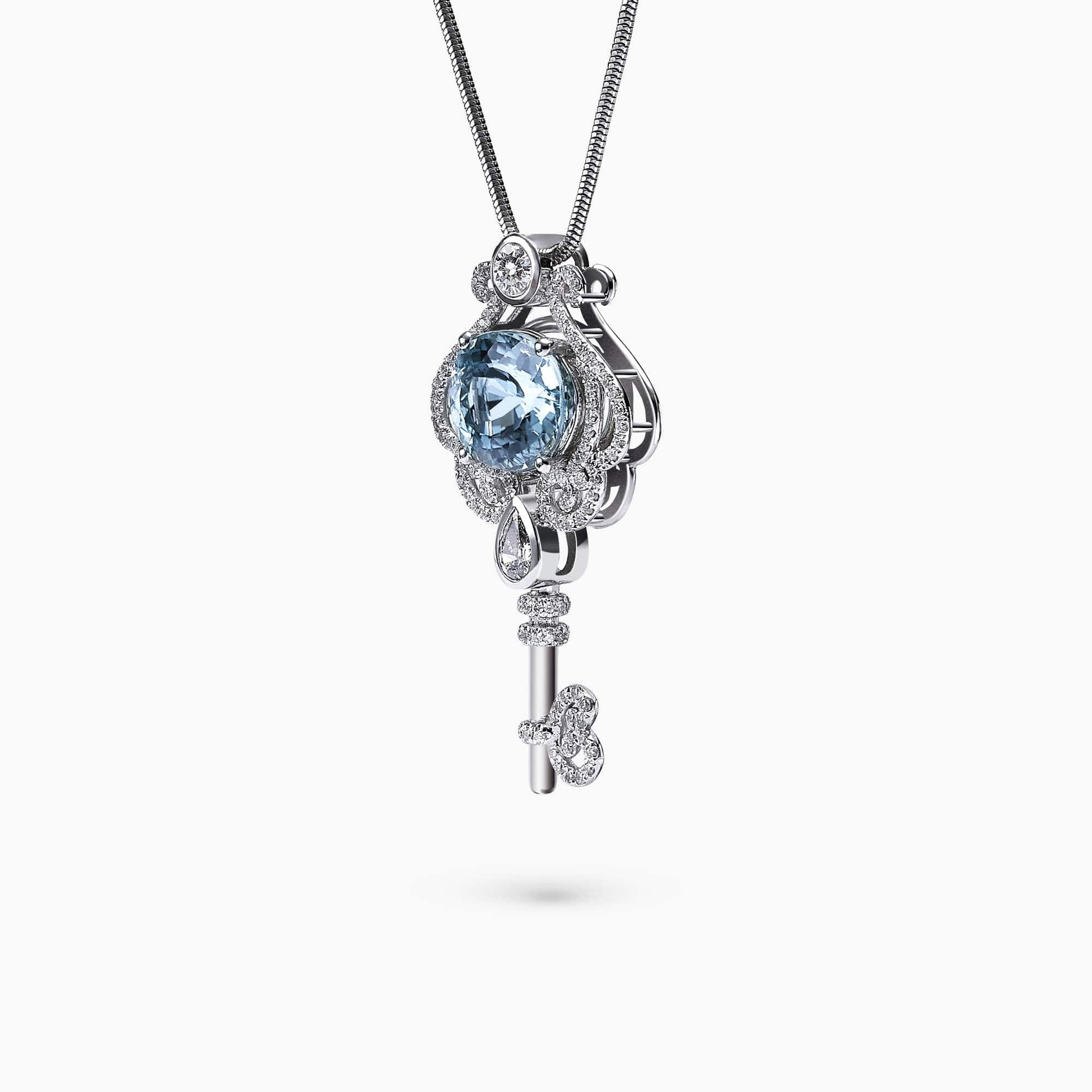 Diamond and Gem Stone Pendant