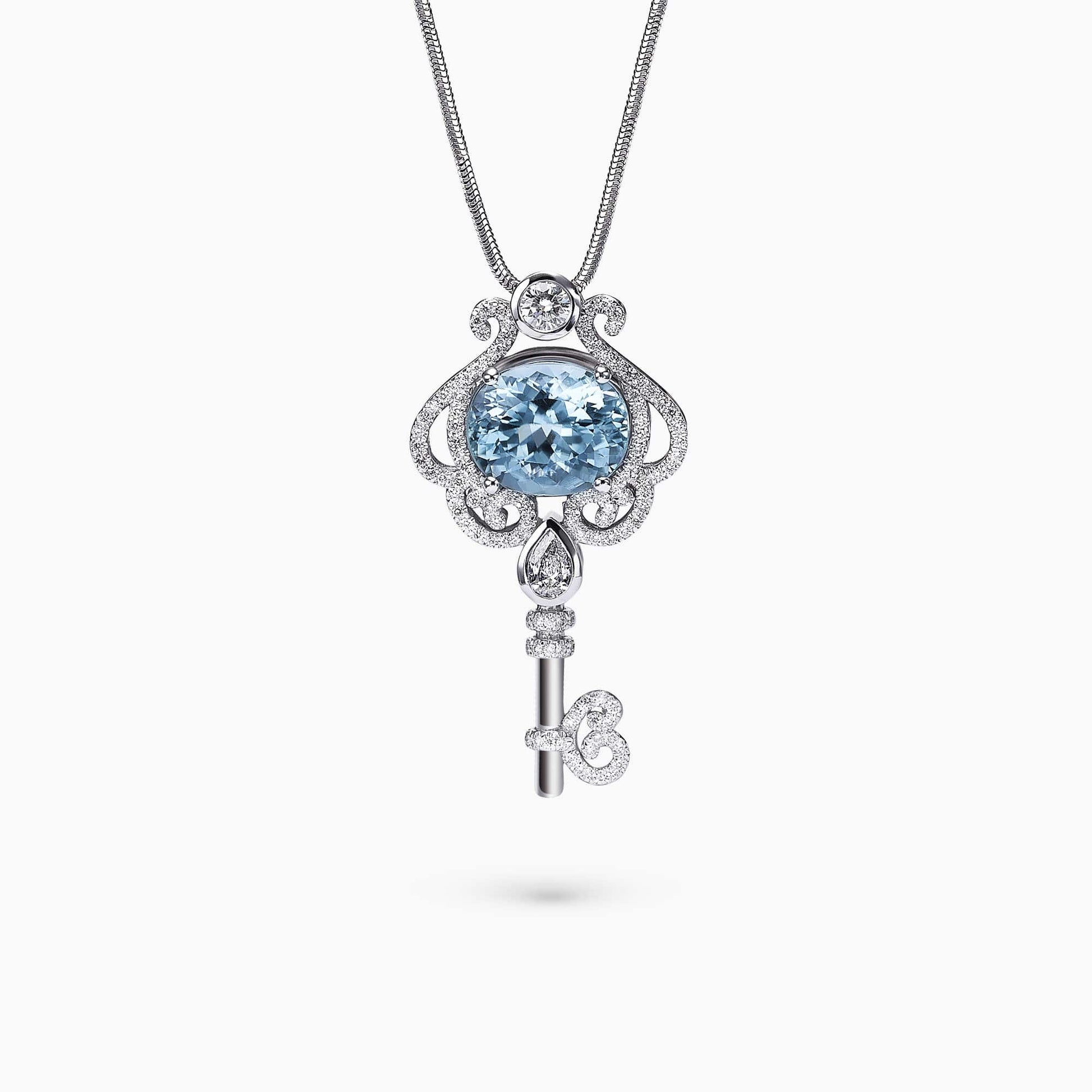 Diamond and Gem Stone Pendant