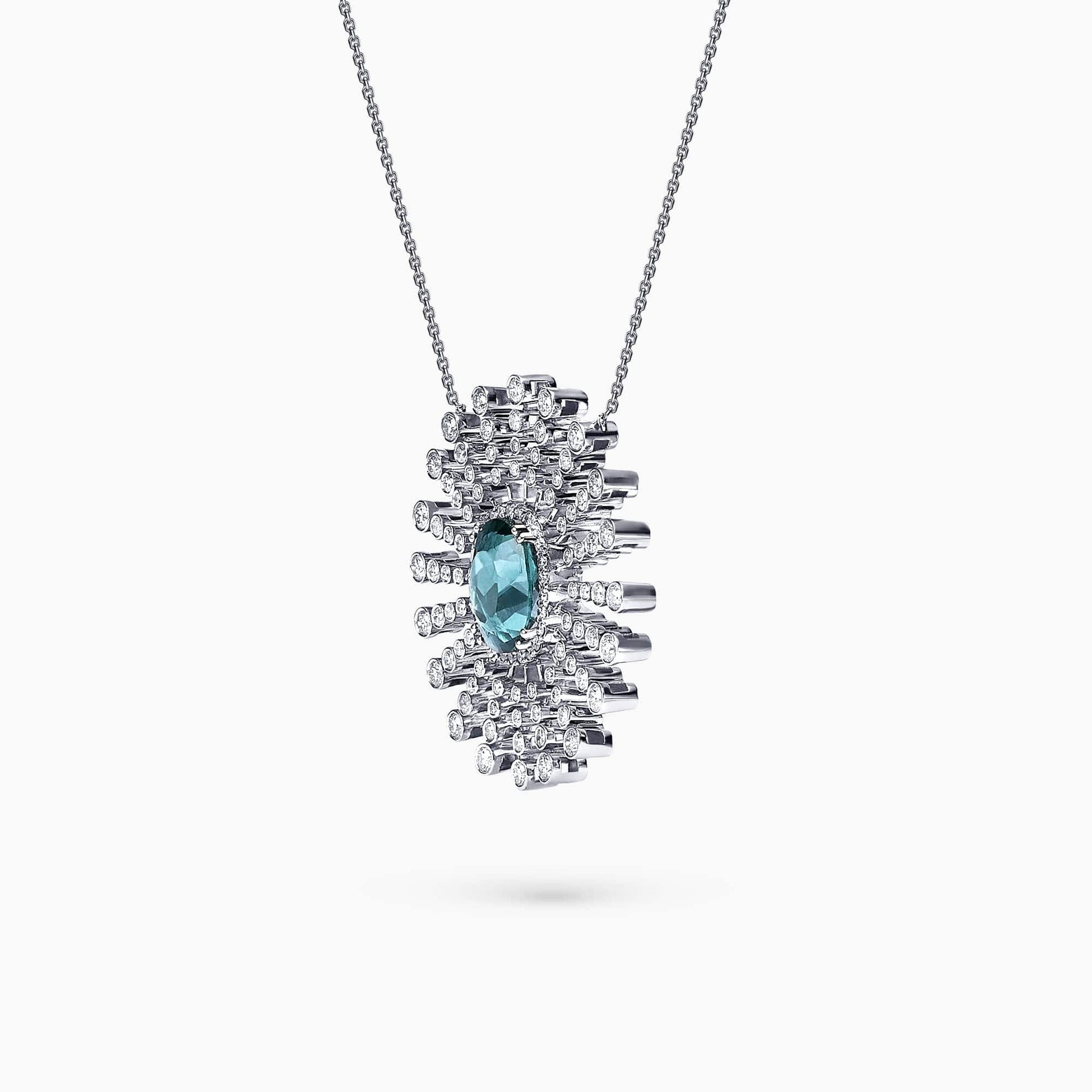 Diamond and Gem Stone Necklace