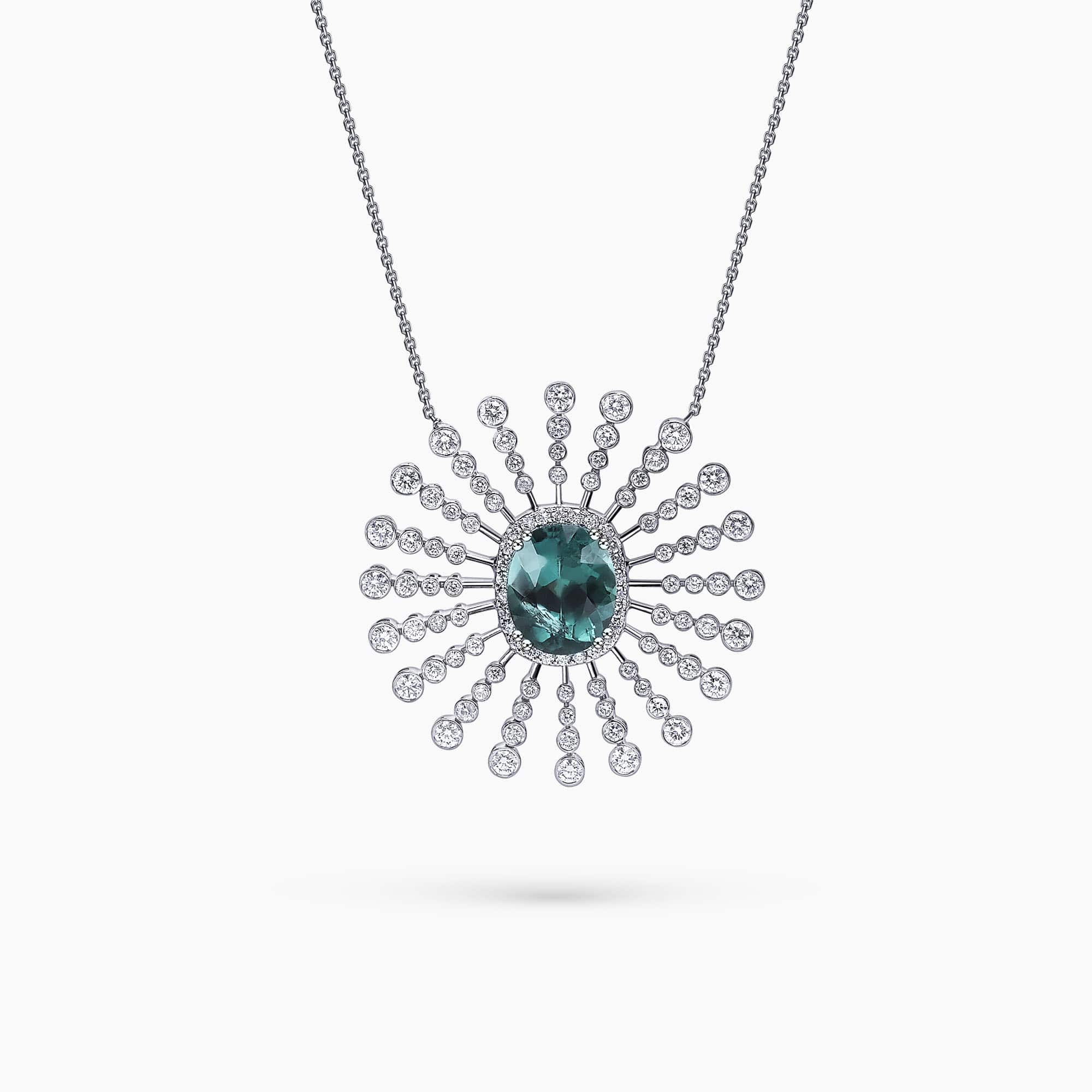 Diamond and Gem Stone Necklace