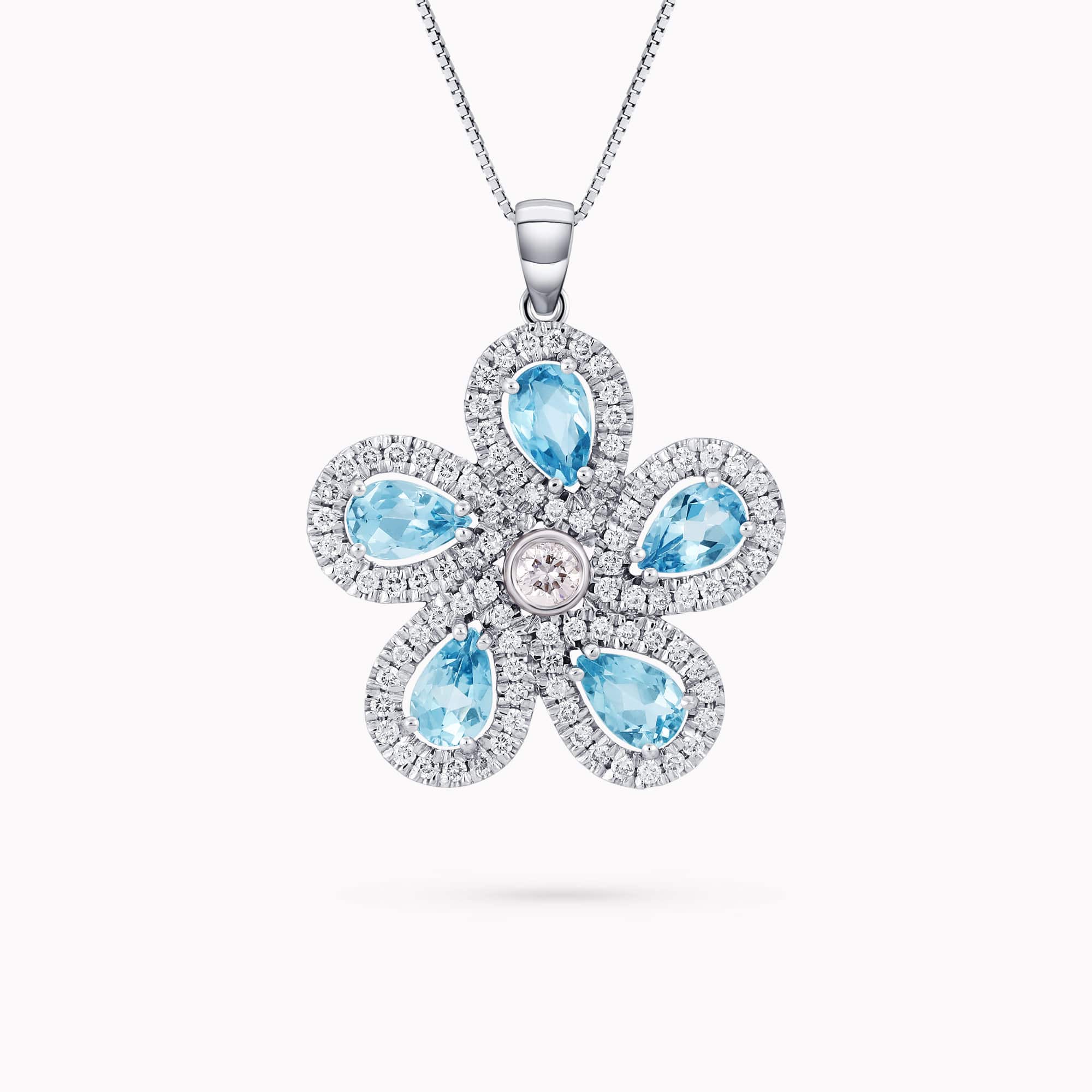 Diamond and Gem Stone Pendant