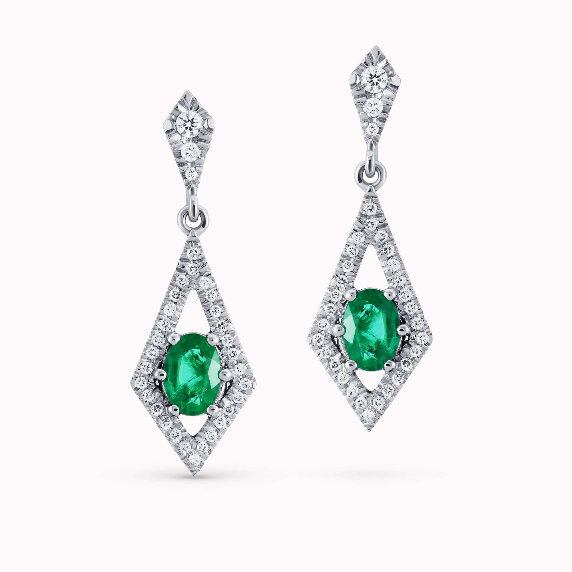 Diamond and Gem Stone Earrings