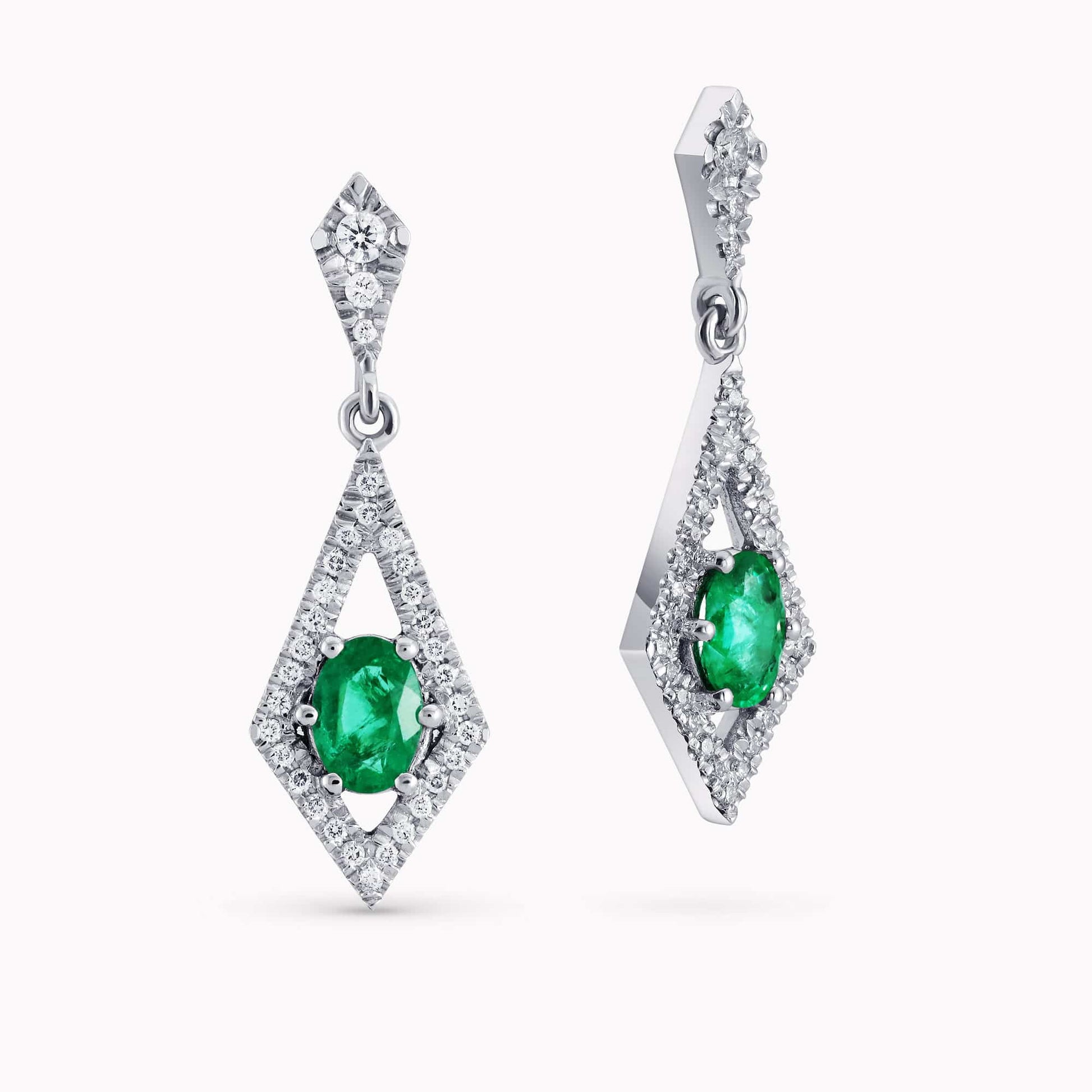 Diamond and Gem Stone Earrings
