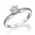 A 14K gold Ring, set with a 0.50 Ct. center round cut