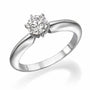 A 14K gold Ring, set with a 0.50 Ct. center round cut