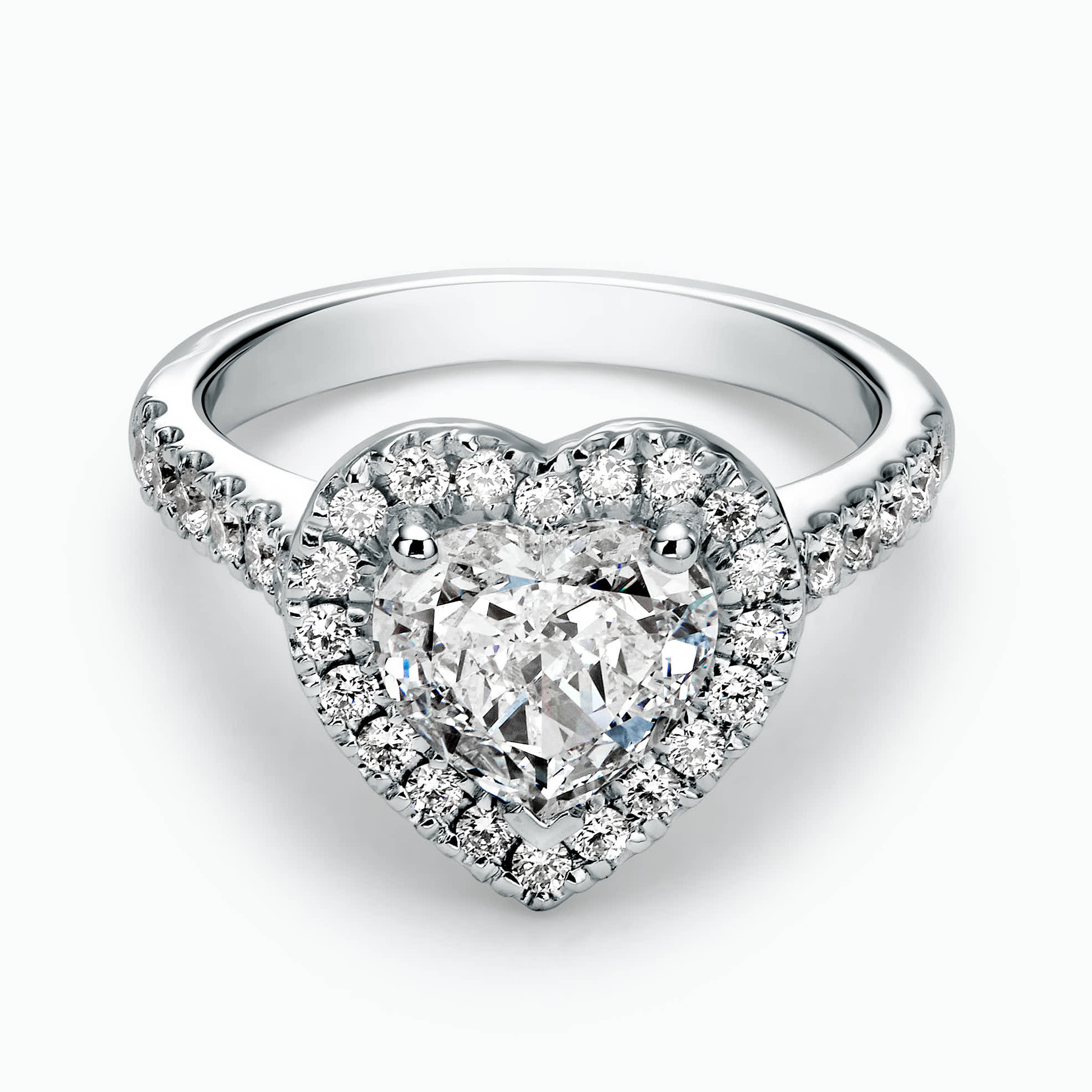 1.50Ct. Heart Shaped Diamond with 0.51Ct. Diamond setting