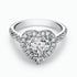1.50Ct. Heart Shaped Diamond with 0.51Ct. Diamond setting