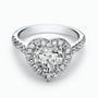 1.50Ct. Heart Shaped Diamond with 0.51Ct. Diamond setting