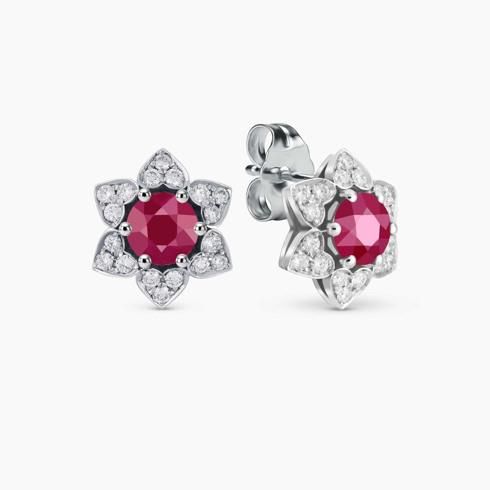 Diamond and Gem Stone Earrings