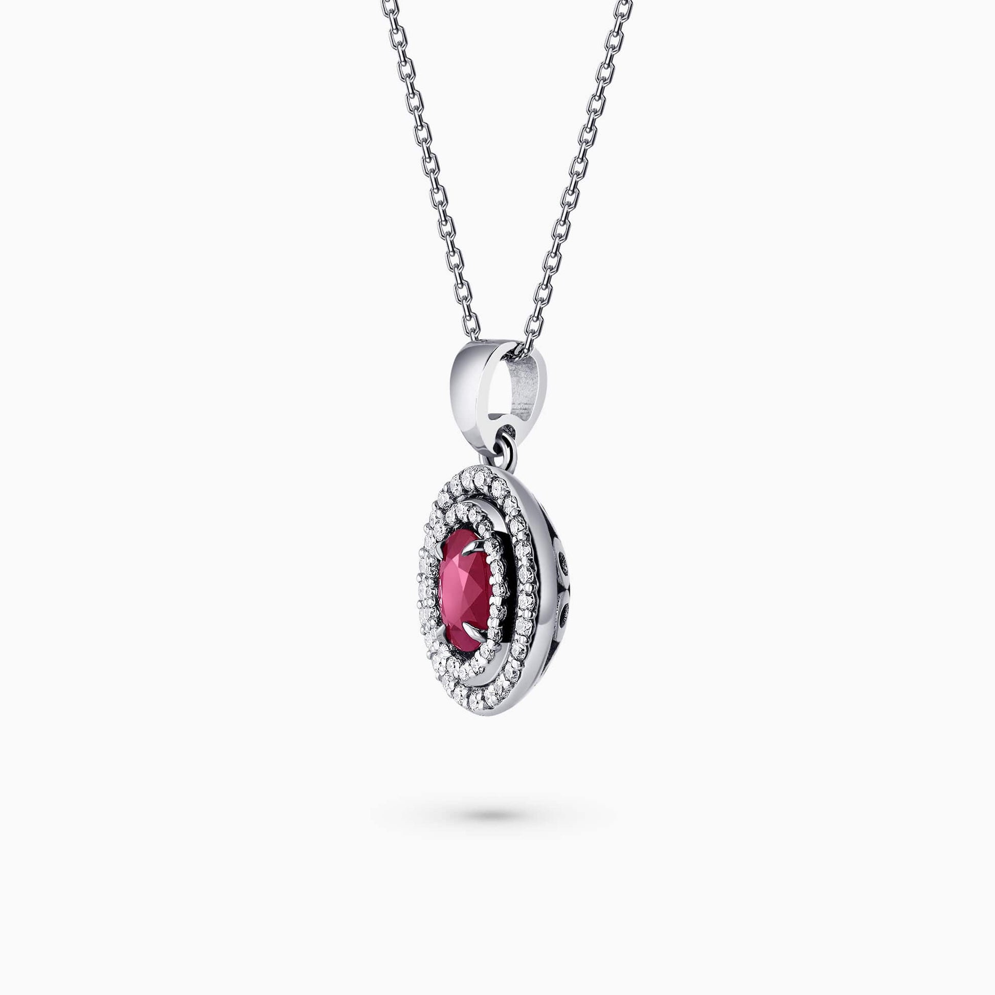 Diamond and Gem Stone Pendant