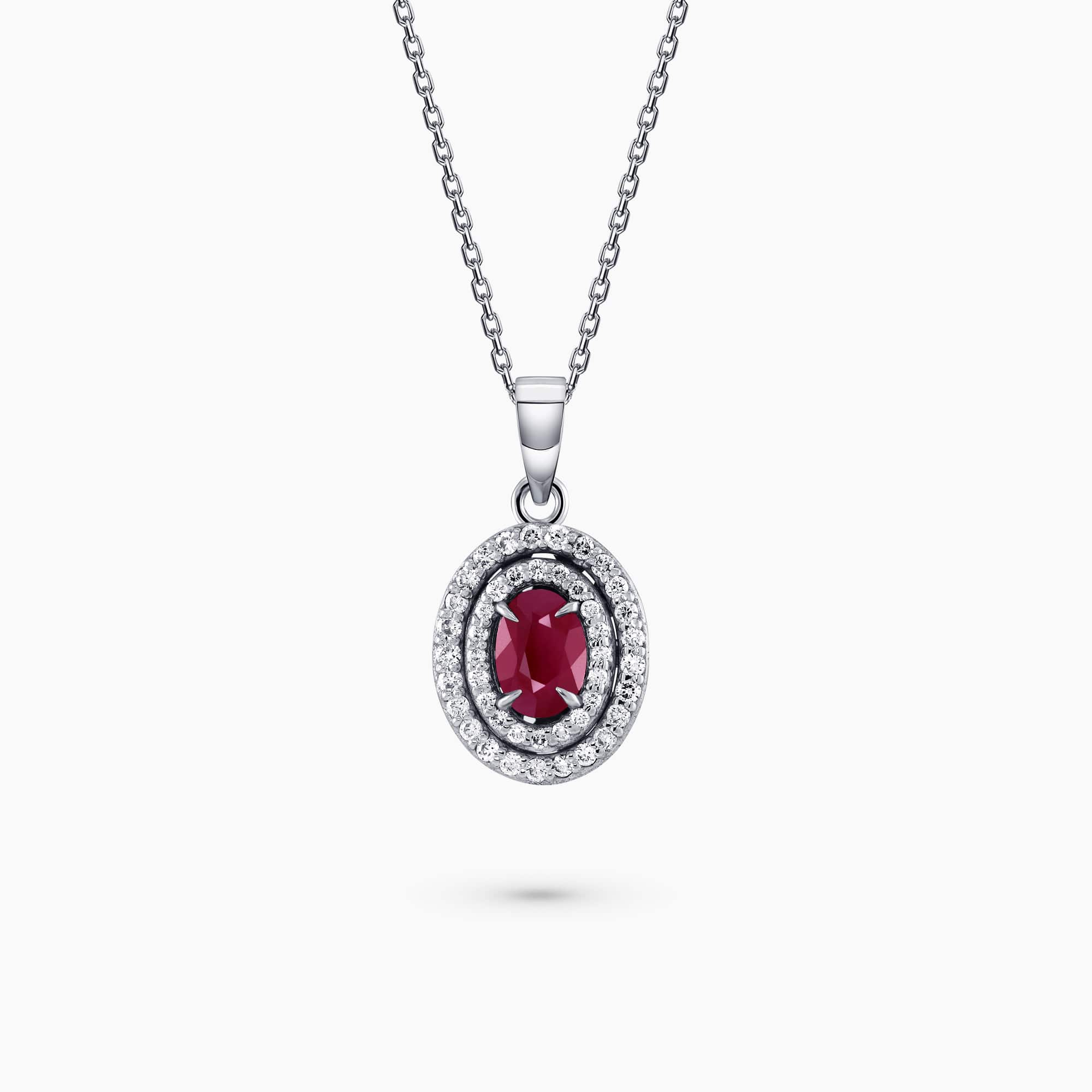 Diamond and Gem Stone Pendant