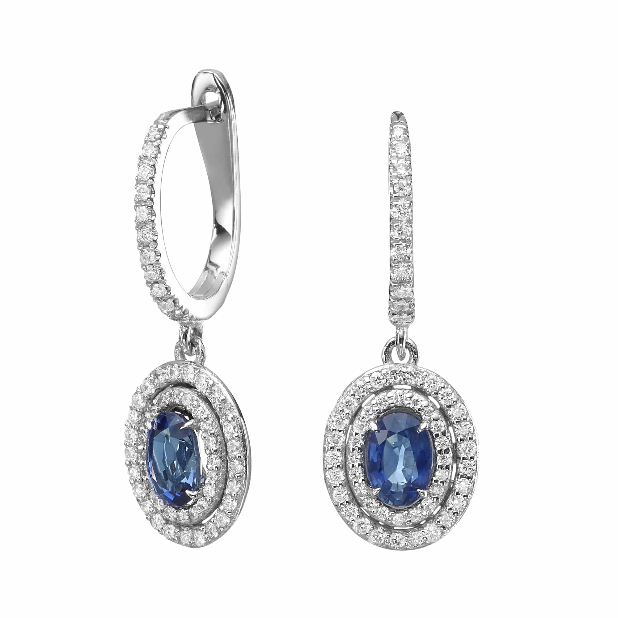 Diamond and Gem Stone Earrings