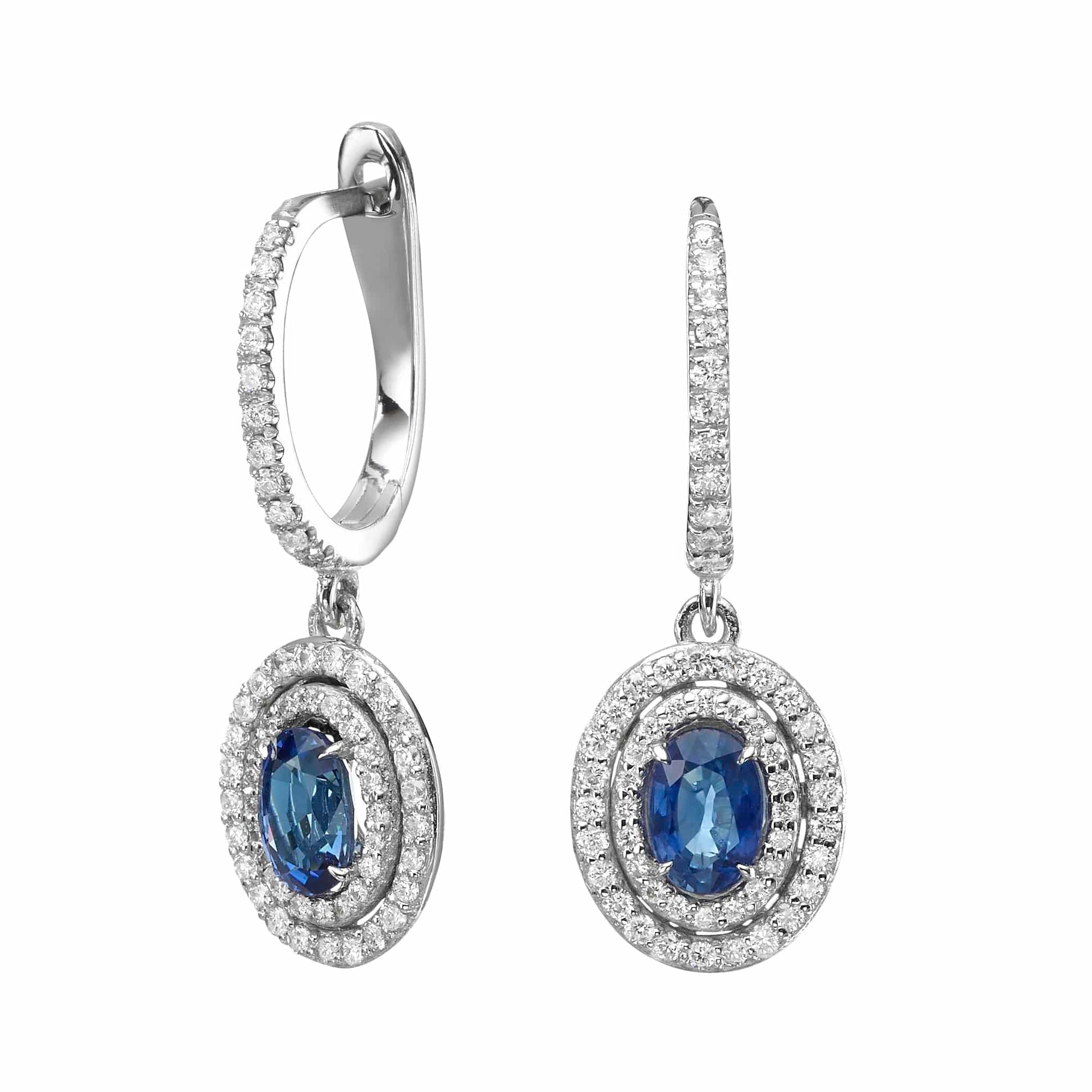 Diamond and Gem Stone Earrings