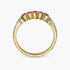 Delicate 14K Yellow Gold Ring with 0.43Ct. Ruby Gemstones