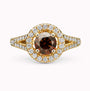 An Elegant 1.08Ct. Fancy Dark Orangy Brown Diamond with