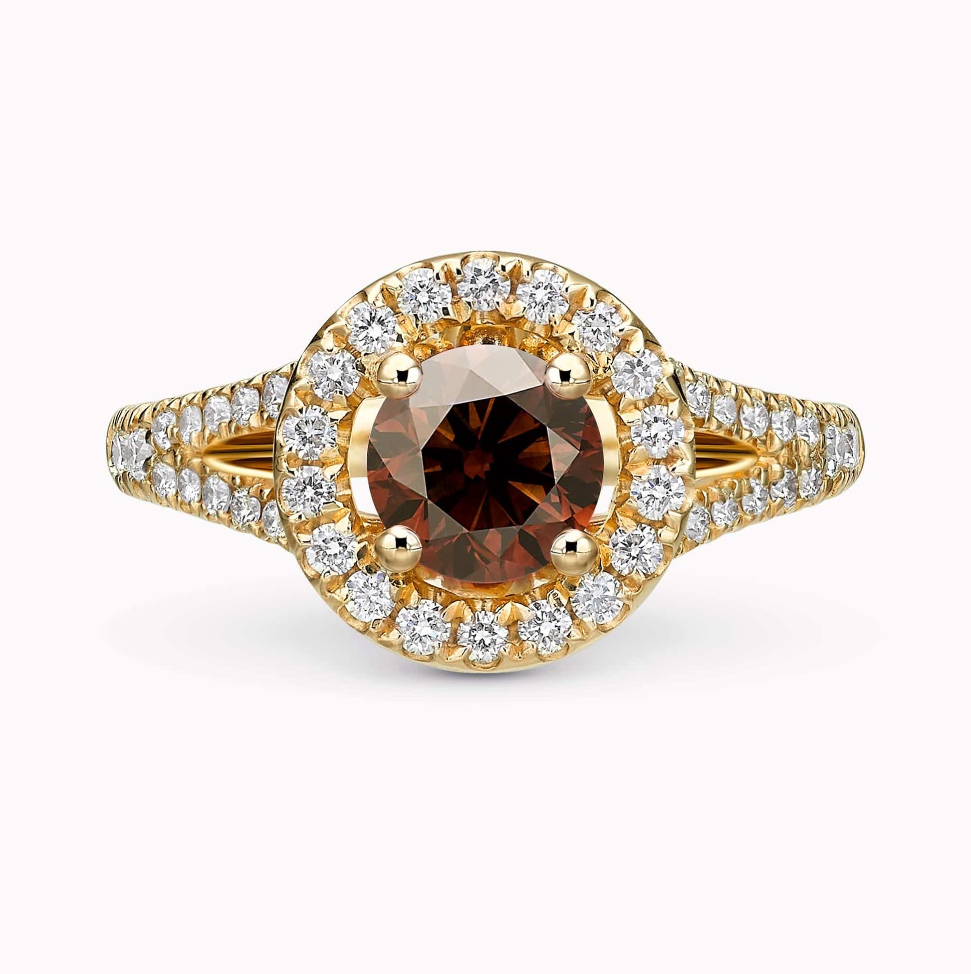 An Elegant 1.08Ct. Fancy Dark Orangy Brown Diamond with