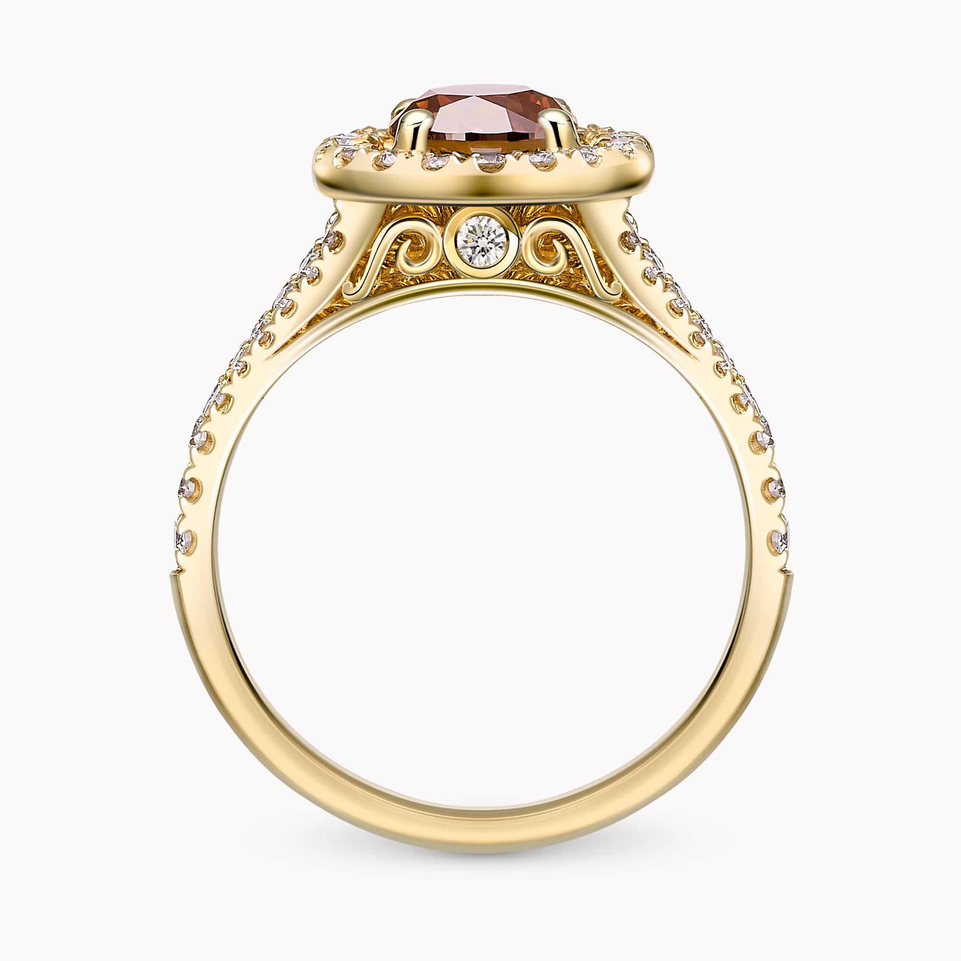 An Elegant 1.08Ct. Fancy Dark Orangy Brown Diamond with