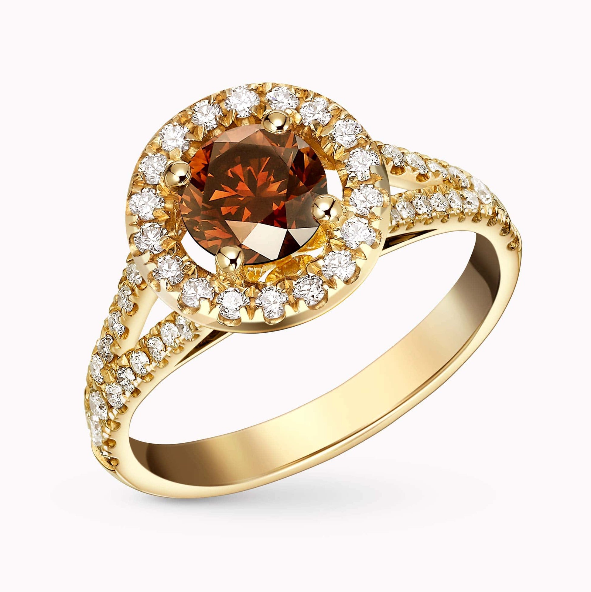 An Elegant 1.08Ct. Fancy Dark Orangy Brown Diamond with